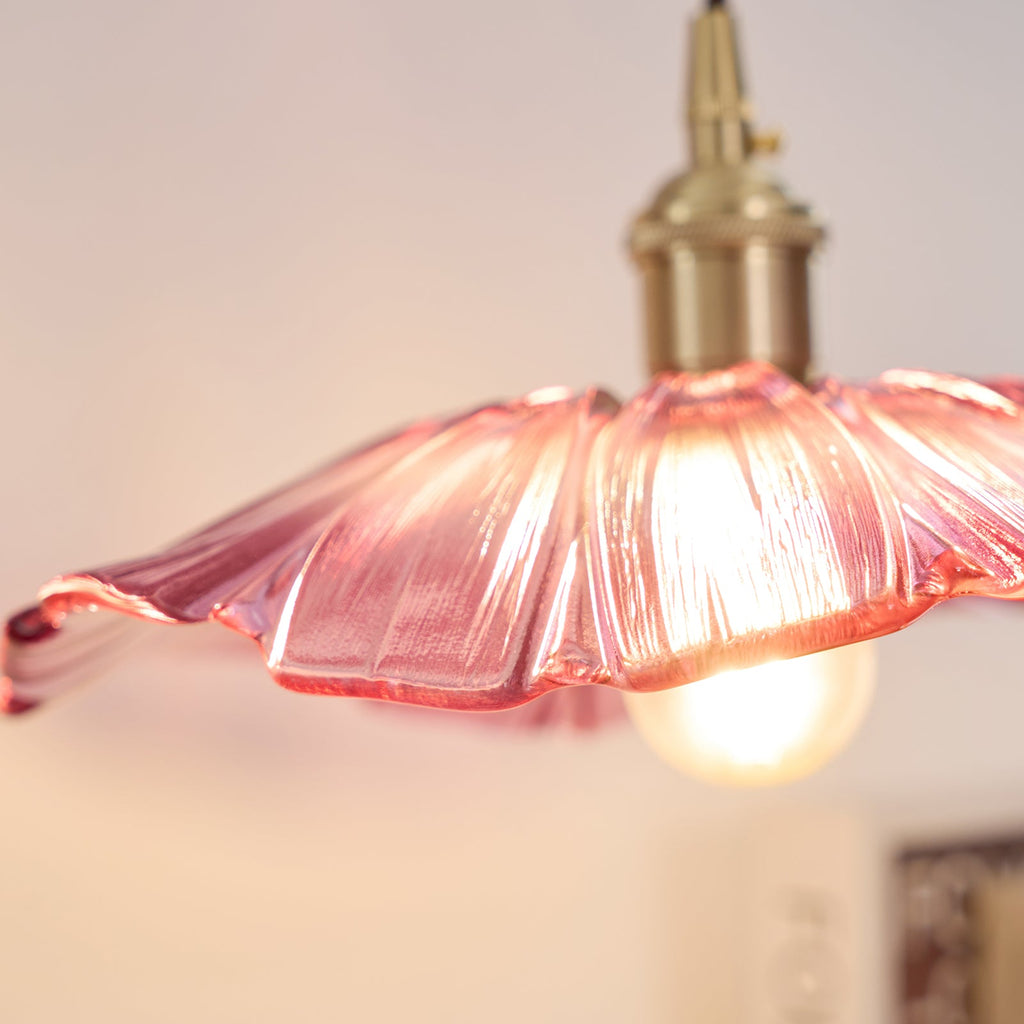 Luci Swag in Vetro a Forma di Fiore