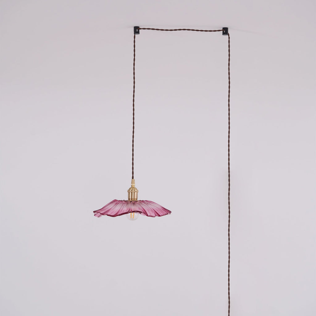 Luci Swag in Vetro a Forma di Fiore
