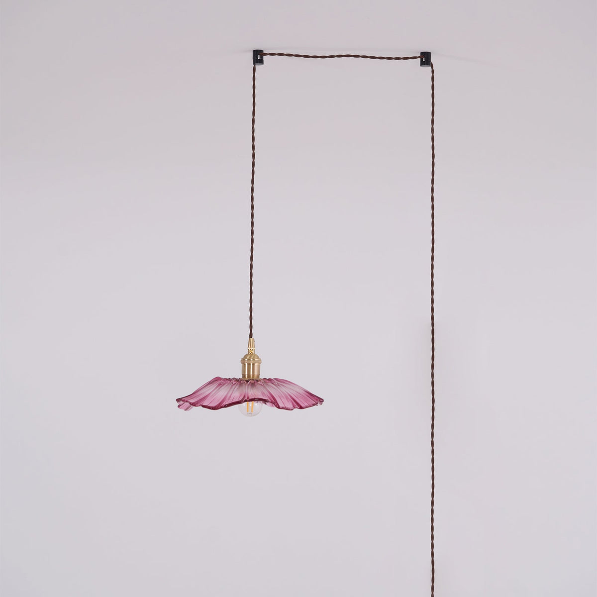 Luci Swag in Vetro a Forma di Fiore