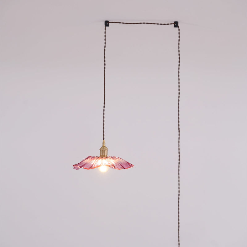 Luci Swag in Vetro a Forma di Fiore