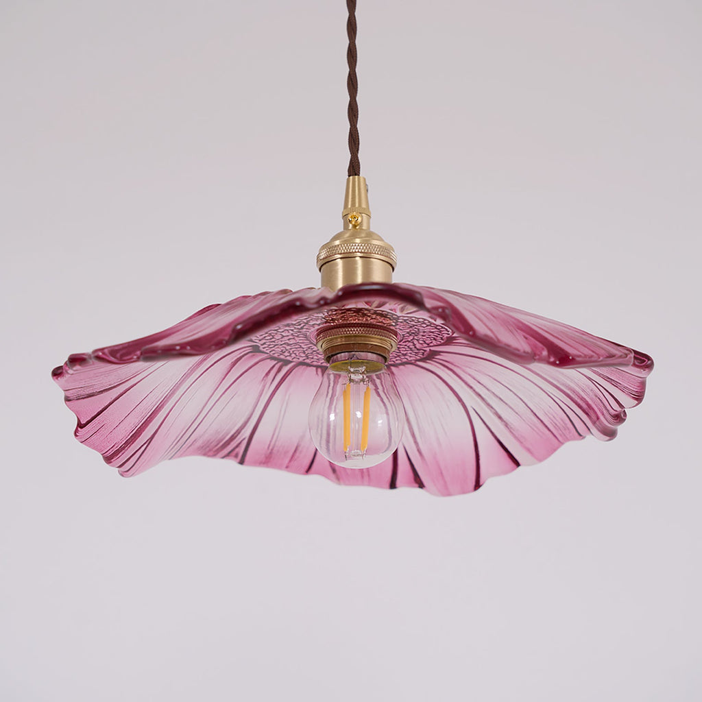 Luci Swag in Vetro a Forma di Fiore
