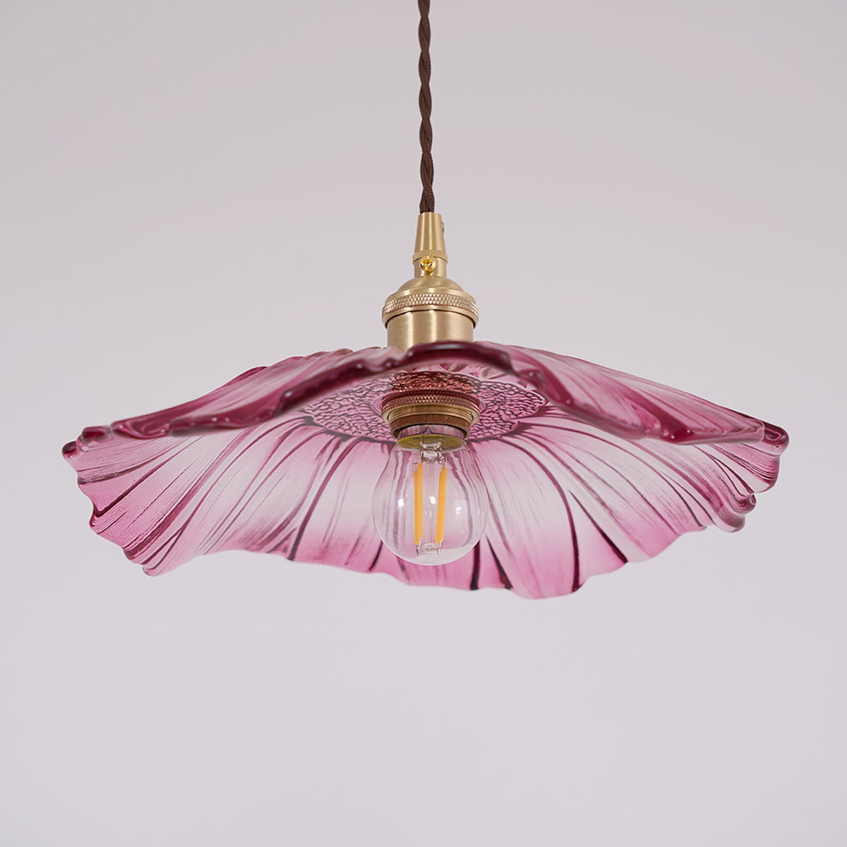 Luci Swag in Vetro a Forma di Fiore