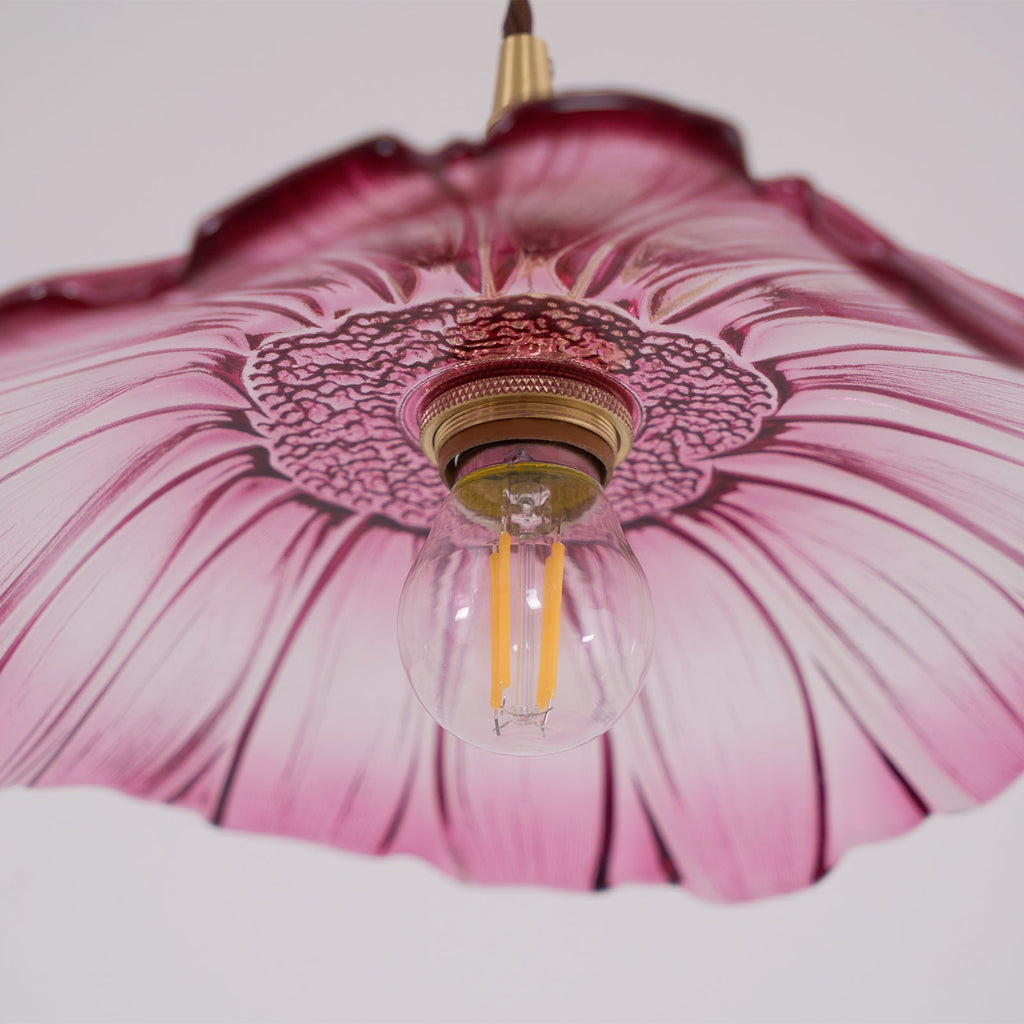 Luci Swag in Vetro a Forma di Fiore
