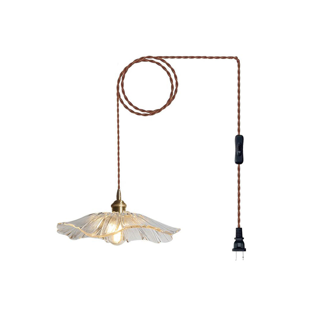 Luci Swag in Vetro a Forma di Fiore
