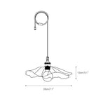 Luci Swag in Vetro a Forma di Fiore