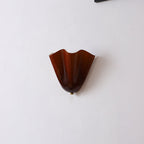Lampada da Parete in Vetro a Forma di Fiore