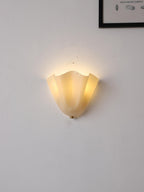 Lampada da Parete in Vetro a Forma di Fiore