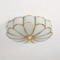 Lampada da soffitto in vetro ottone a forma di fiore Viraean