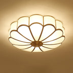 Lampada da soffitto in vetro ottone a forma di fiore Viraean