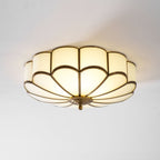 Lampada a soffitto in vetro a forma di fiore