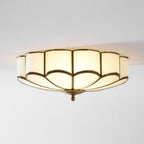 Lampada a soffitto in vetro a forma di fiore