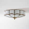 Lampada a soffitto in vetro a forma di fiore