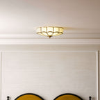 Lampada a soffitto in vetro a forma di fiore