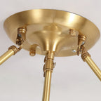 Lampada da soffitto in vetro a forma di fiore