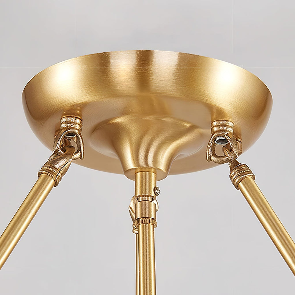 Lampada da soffitto in vetro a forma di fiore