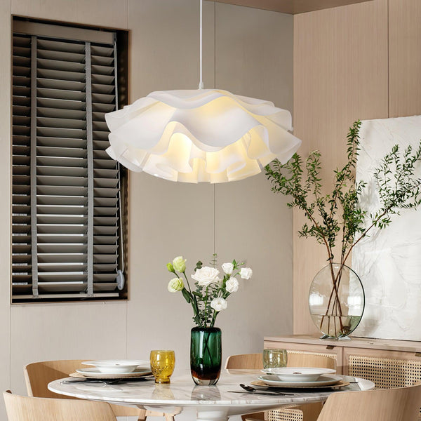 Lampada A Sospensione Bianca A Forma Di Fiore