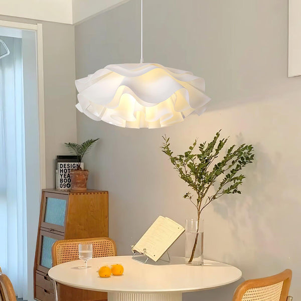 Lampada A Sospensione Bianca A Forma Di Fiore