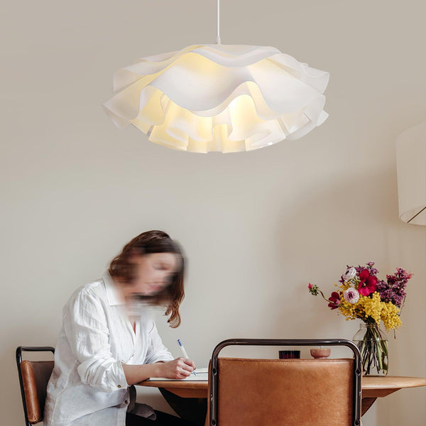 Lampada A Sospensione Bianca A Forma Di Fiore