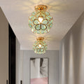 Lampada da soffitto Floyem – Acrilico – Oro – Ø20 cm – Design floreale per soggiorno e camera da letto