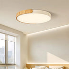 Moderna Lampada da Soffitto Circolare in Legno