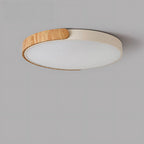 Moderna Lampada da Soffitto Circolare in Legno