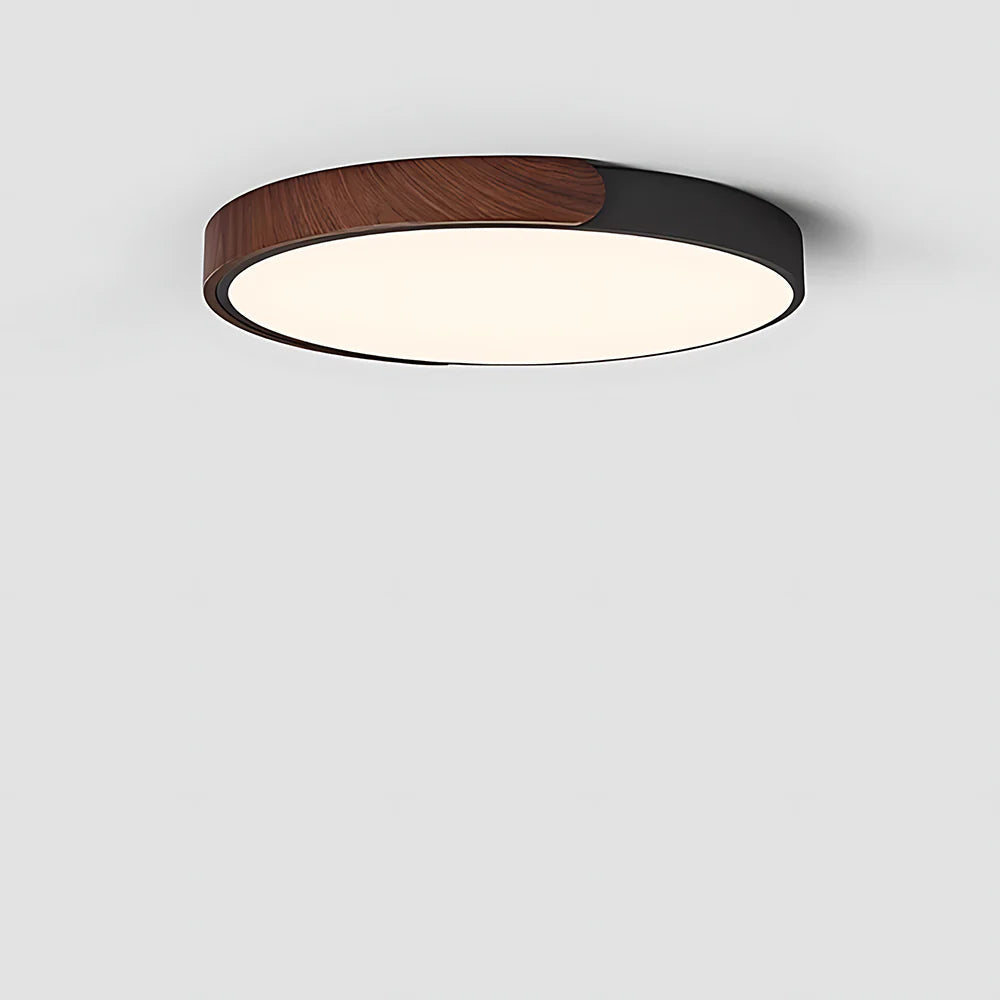 Moderna Lampada da Soffitto Circolare in Legno
