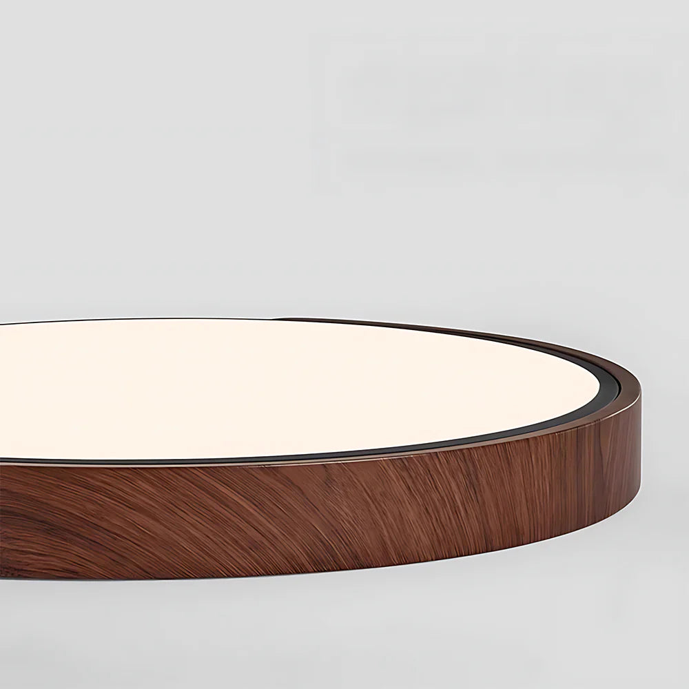 Moderna Lampada da Soffitto Circolare in Legno