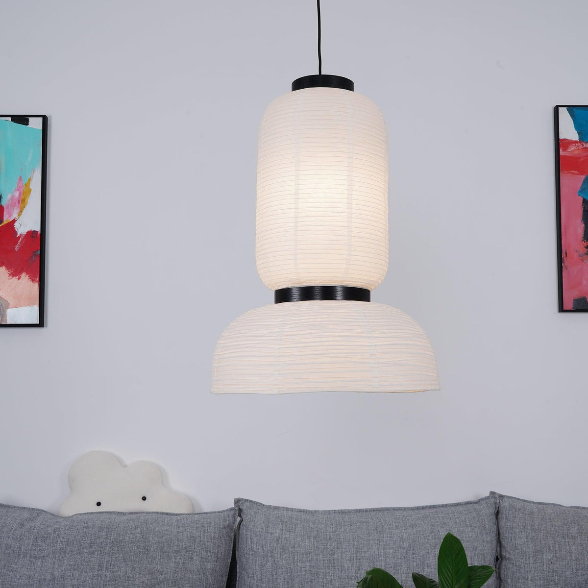 Lampada a sospensione in carta Cocoon