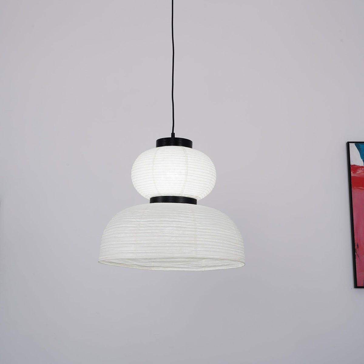 Lampada a sospensione in carta Cocoon