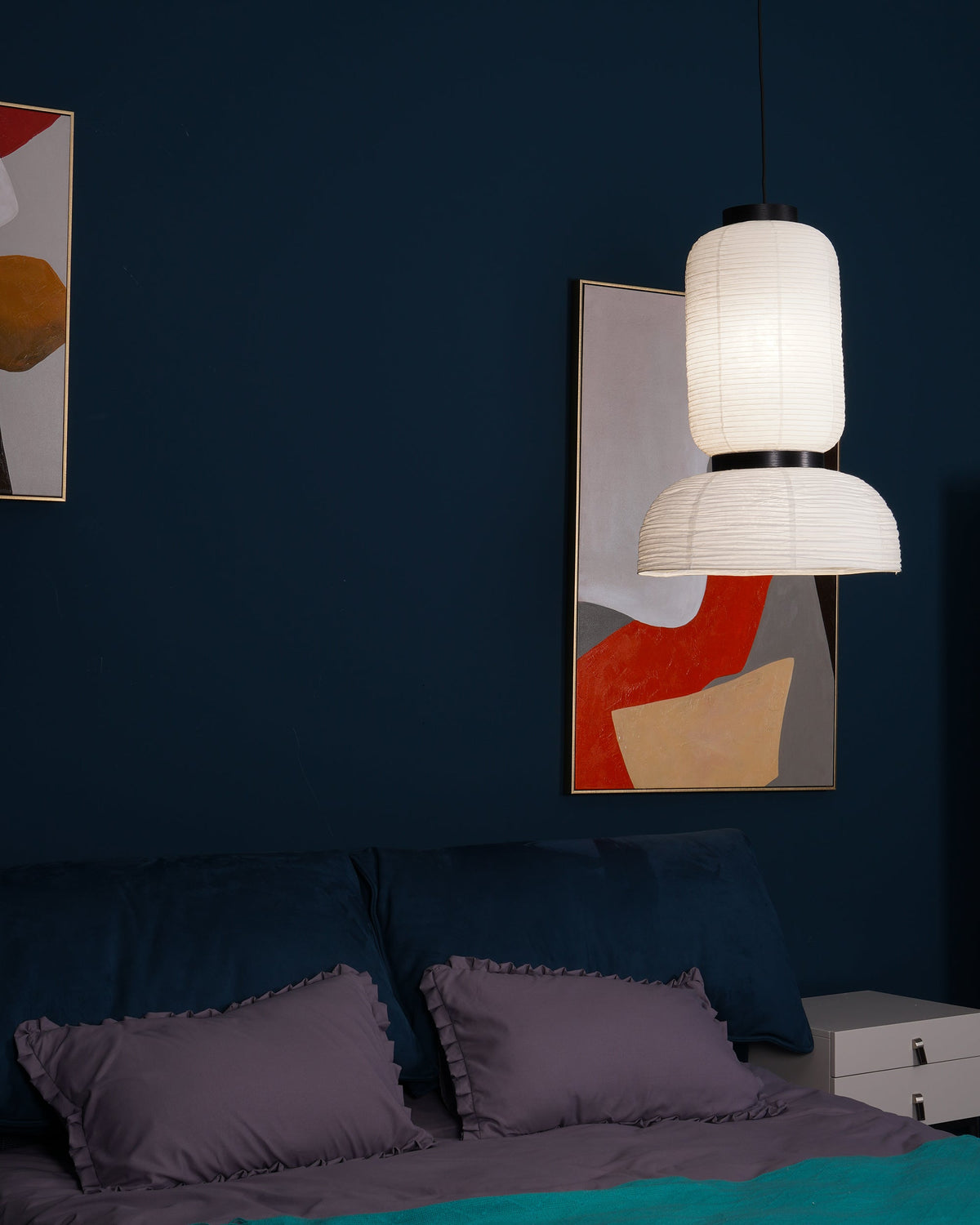 Lampada a sospensione in carta Cocoon
