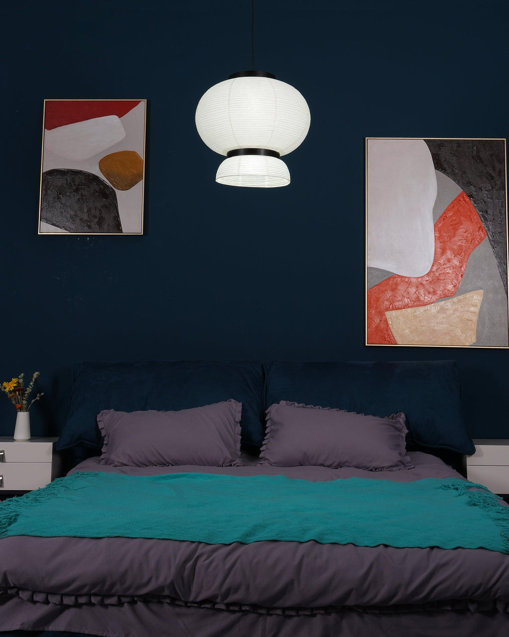 Lampada a sospensione in carta Cocoon