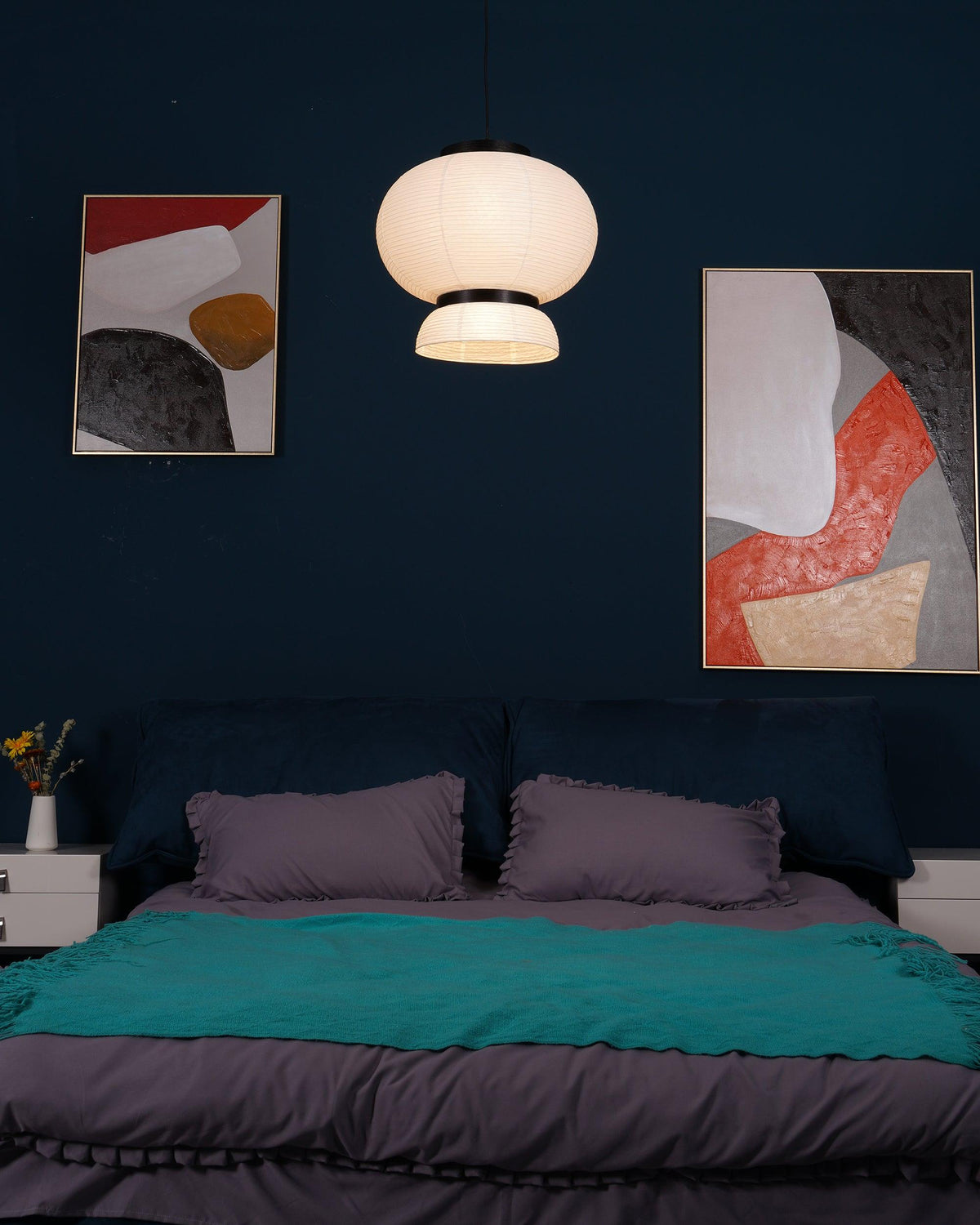 Lampada a sospensione in carta Cocoon