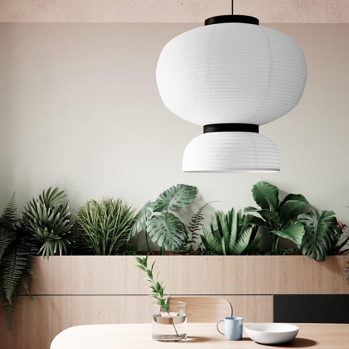 Lampada a sospensione in carta Cocoon