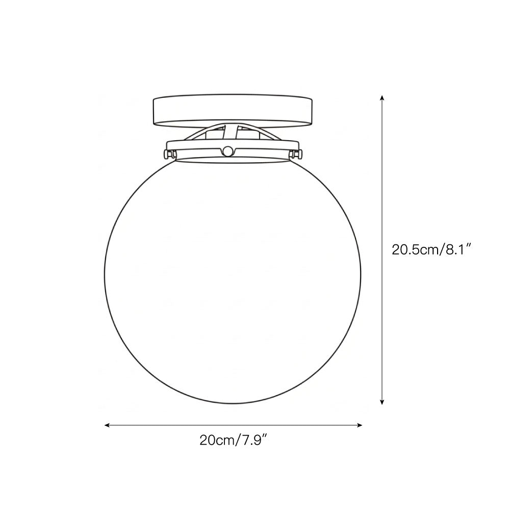 Lampada da soffitto in vetro Foster