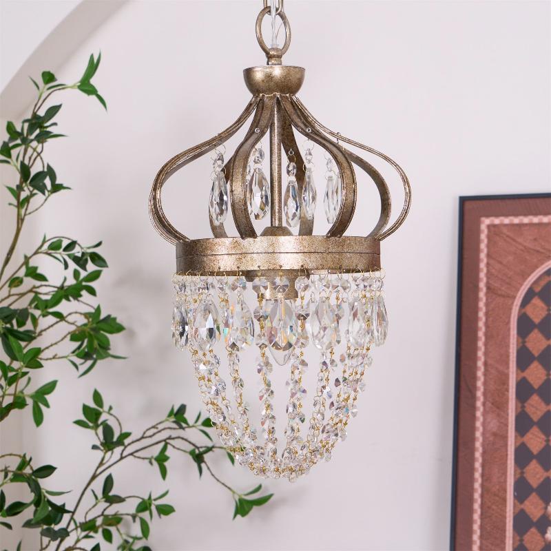 Lampadario a goccia di cristallo Abella