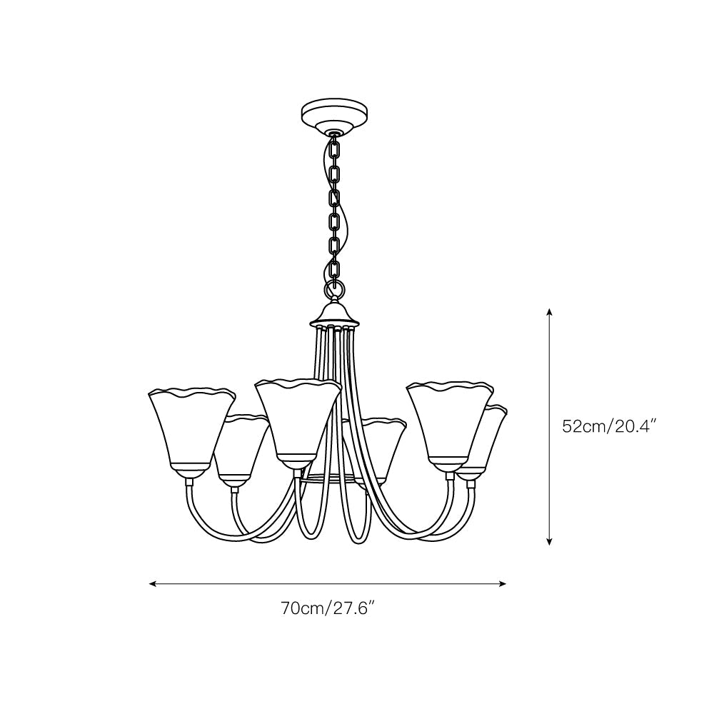 Lampadario Franklin Amber