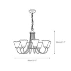 Lampadario Franklin Amber