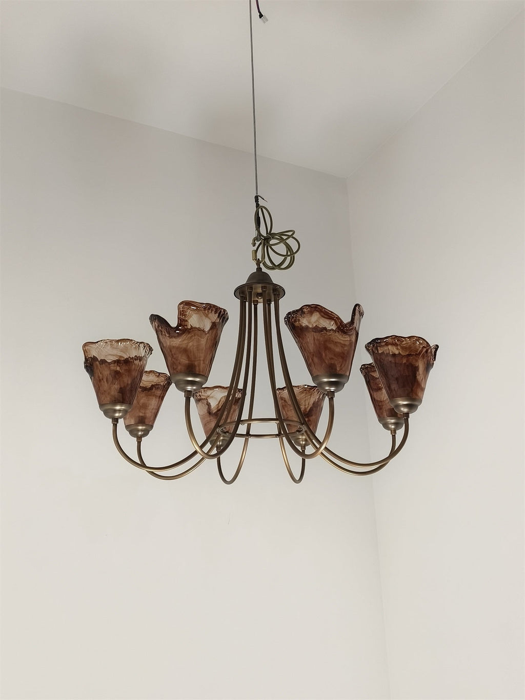 Lampadario Franklin Amber
