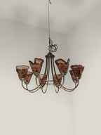 Lampadario Franklin Amber