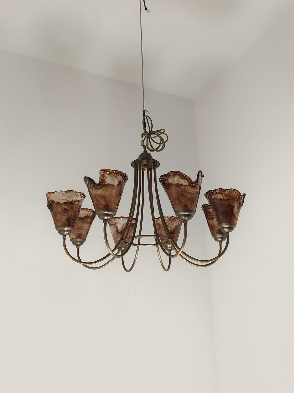 Lampadario Franklin Amber