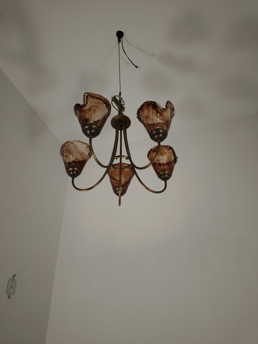Lampadario Franklin Amber