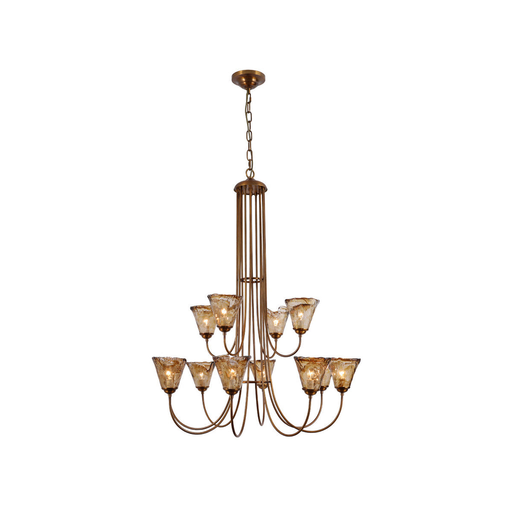 Lampadario Franklin Amber