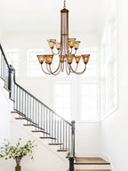 Lampadario Franklin Amber