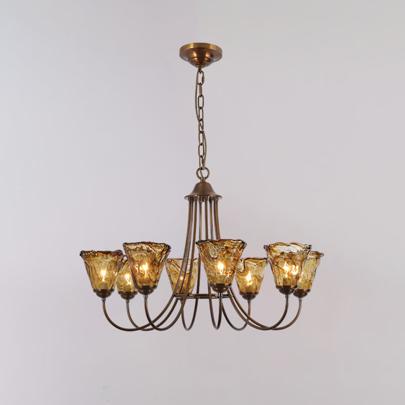 Lampadario Franklin Amber