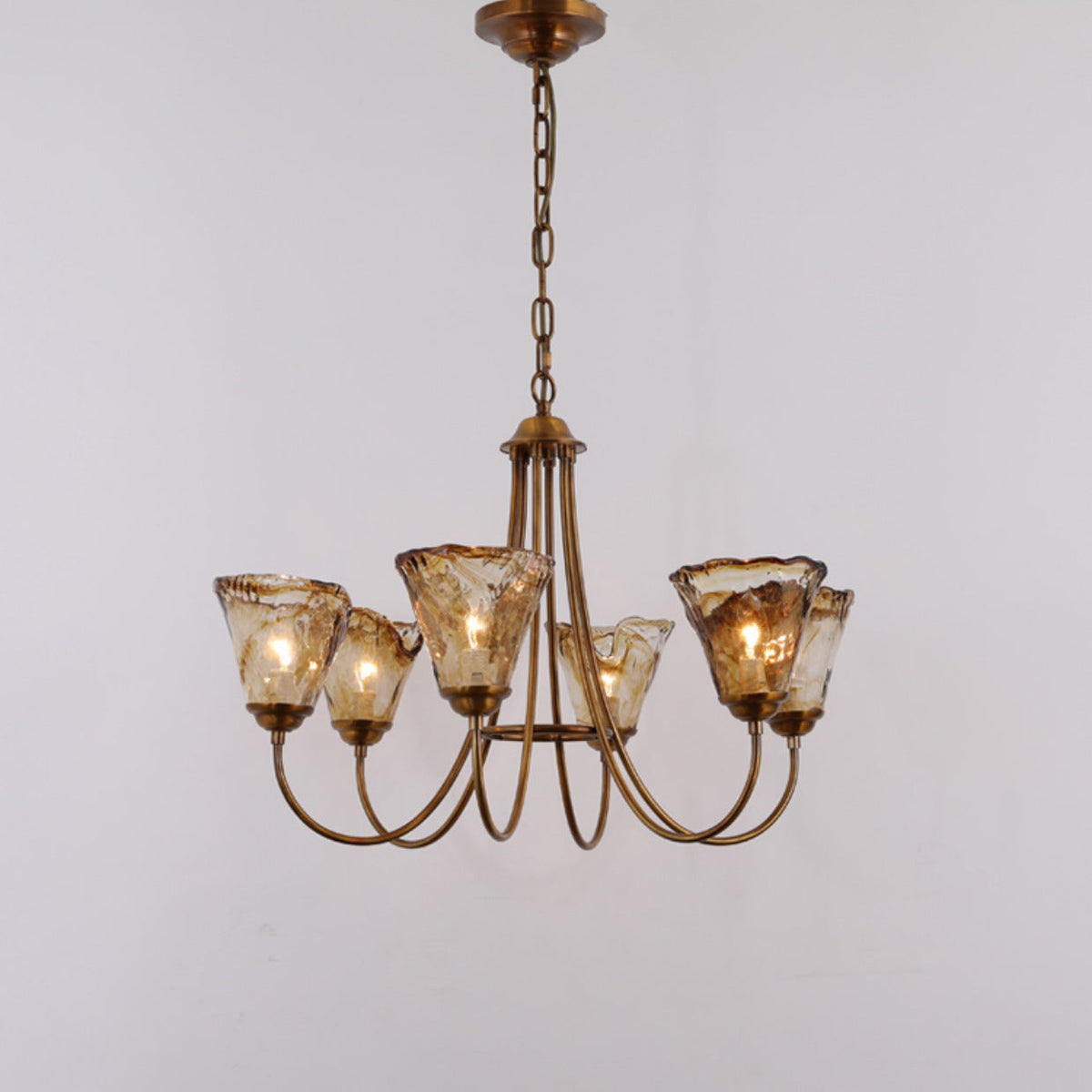 Lampadario Franklin Amber
