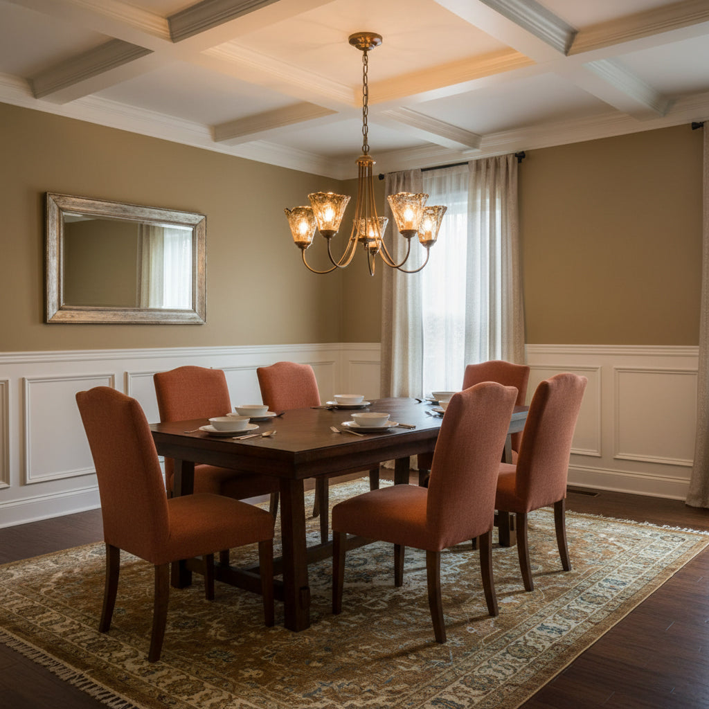 Lampadario Franklin Amber