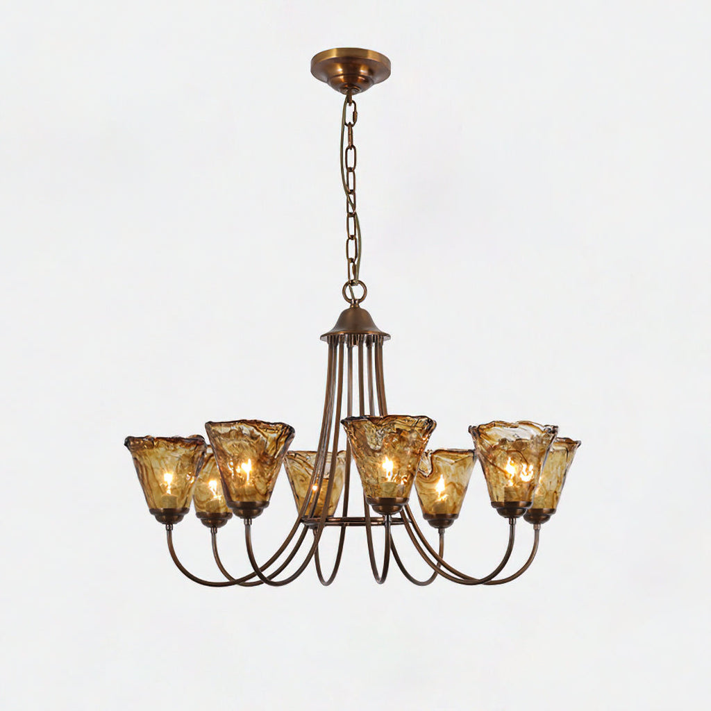 Lampadario Franklin Amber