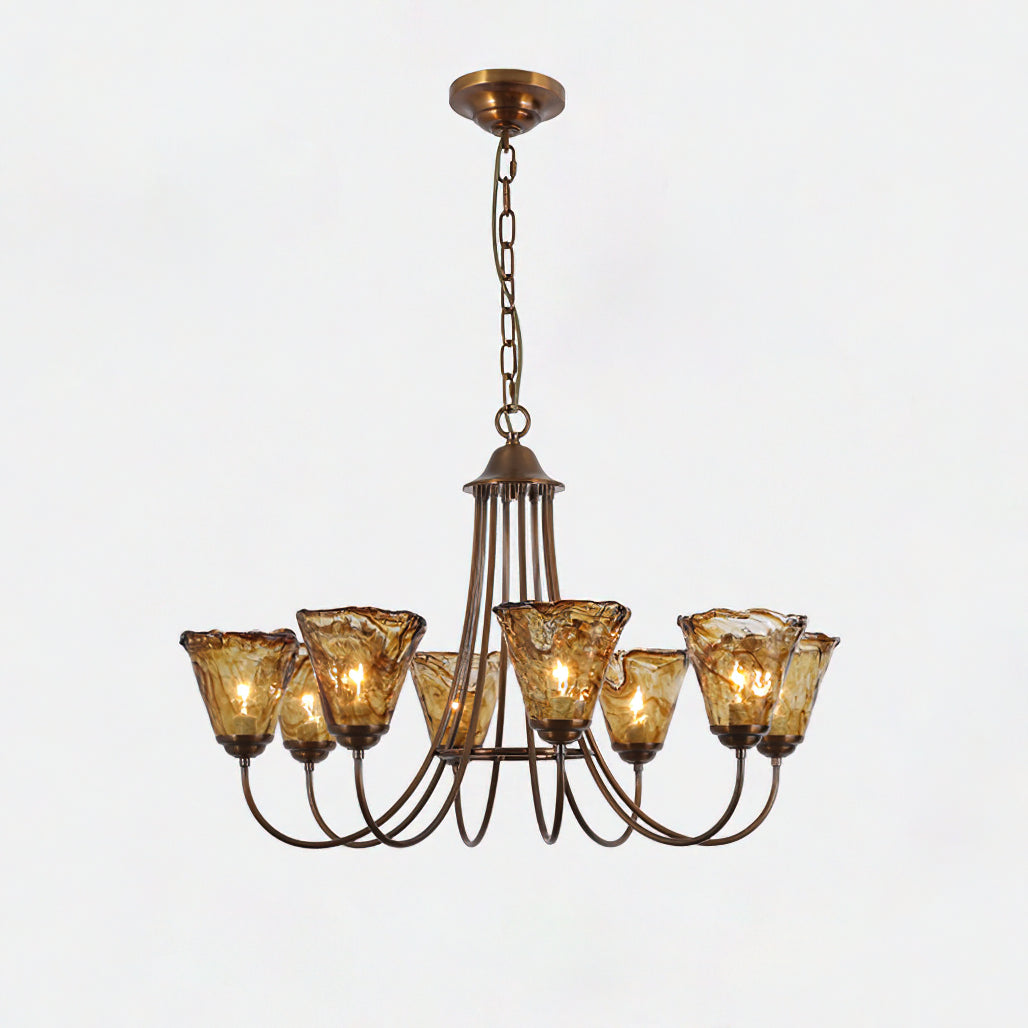 Lampadario Franklin Amber