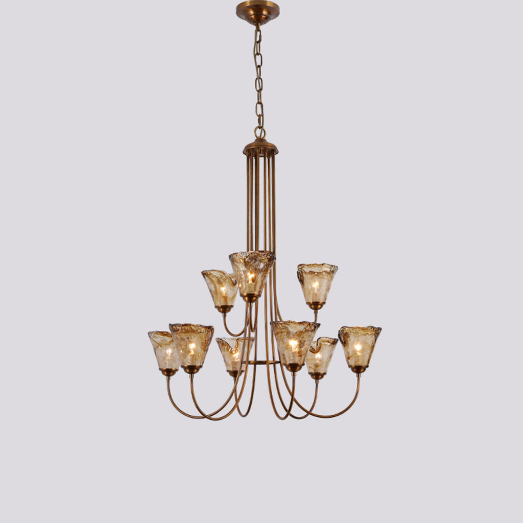 Lampadario Franklin Amber