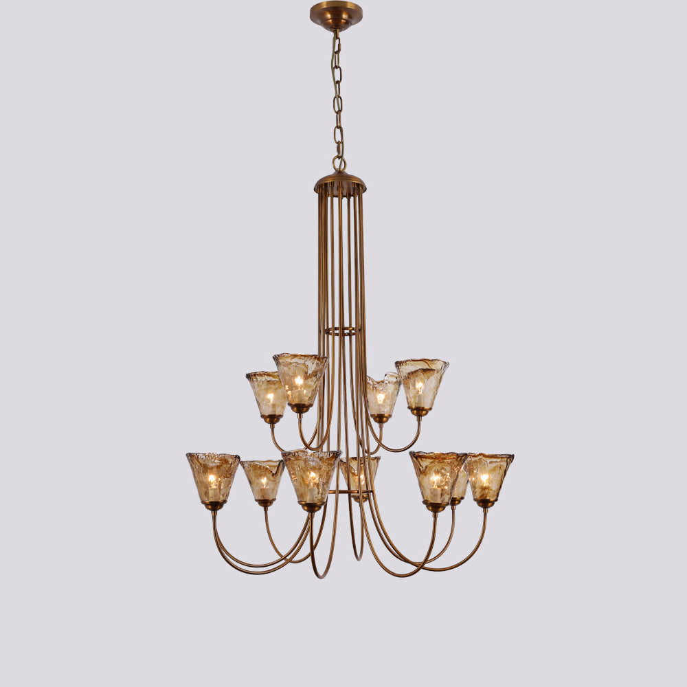 Lampadario Franklin Amber